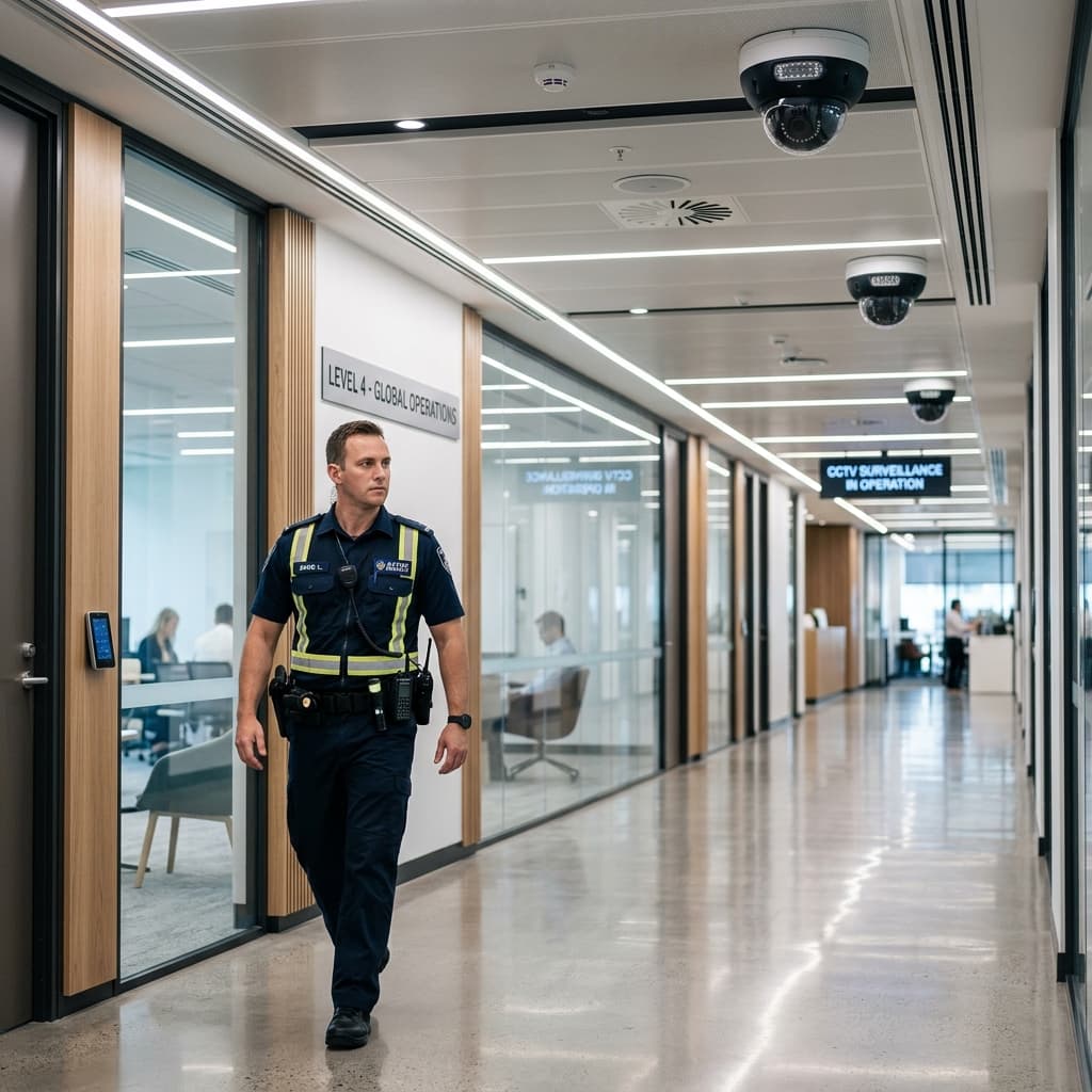 Zed Plus Security guard with CCTV monitoring system